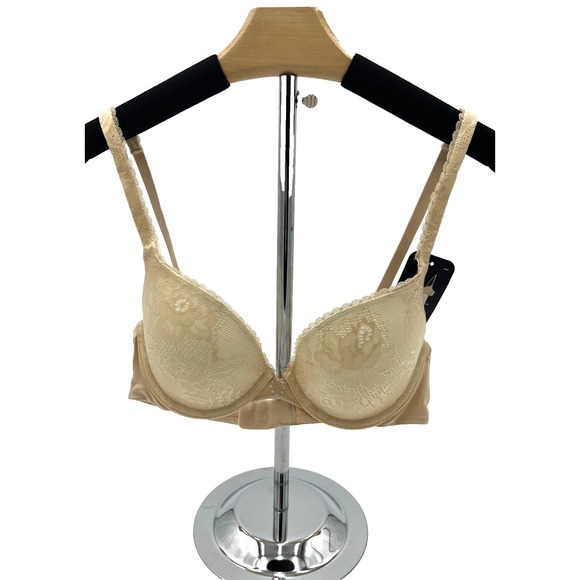 Maidenform T-Shirt Bra Custom Lift Style 09473 Color Beige LPA Size 34C - Picture 1 of 5